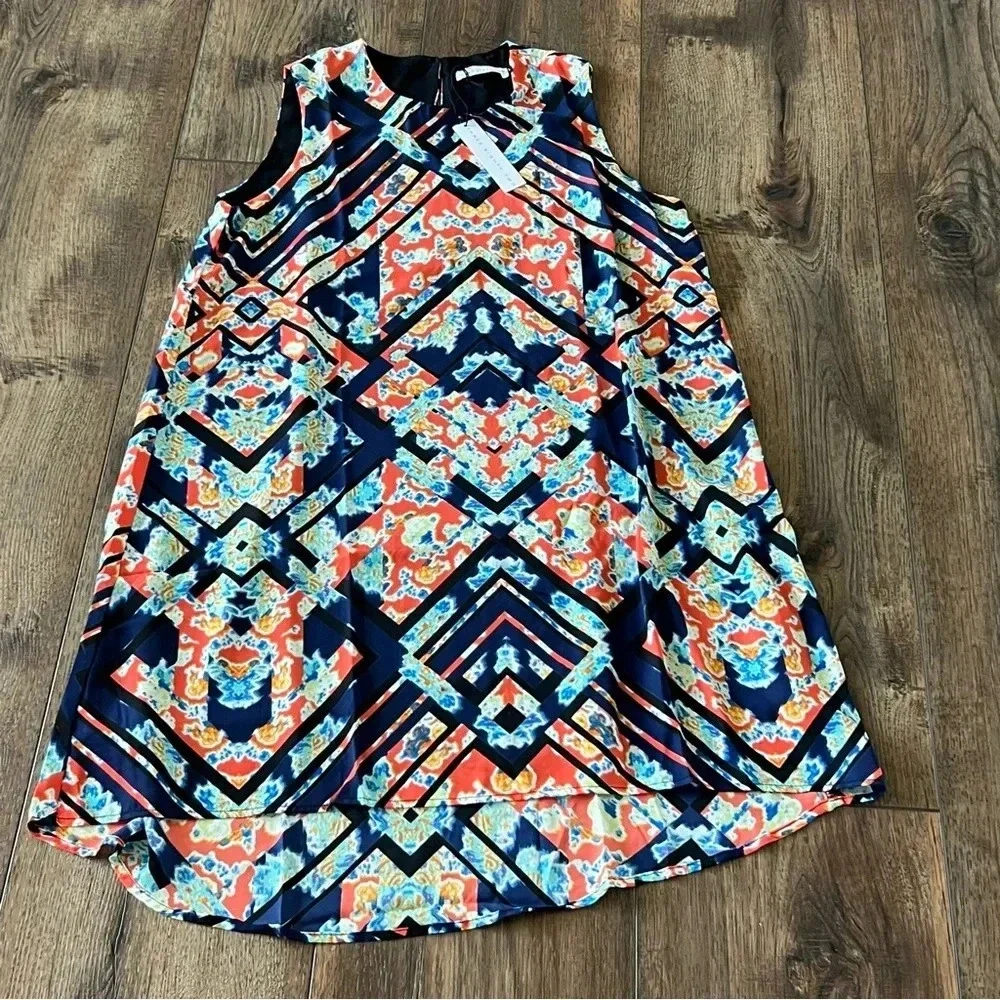 NWT Revolve Three Eighty Two Slip MIDI Dress Size Large Multicolor